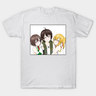 ore dake haireru kakushi dungeon-lola, noir and emma T-Shirt